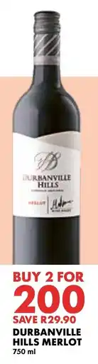 Woolworths Durbanville Hills Merlot offer