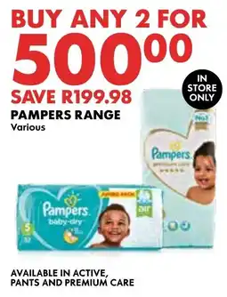 Woolworths Pampers Range offer
