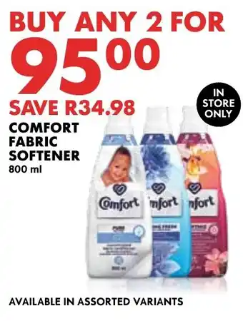 Woolworths Comfort Fabric Softener offer
