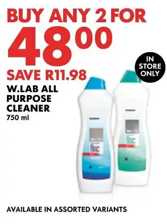 Woolworths W.LAB ALL PURPOSE CLEANER offer