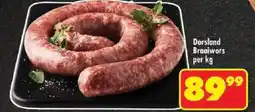 Shoprite Dorsland Braaiwors offer
