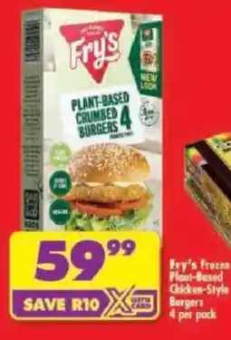 Shoprite Fry's Plant-Based Crumbed Burgers offer