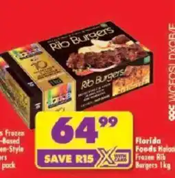 Shoprite Florida Foods Rib Burgers offer