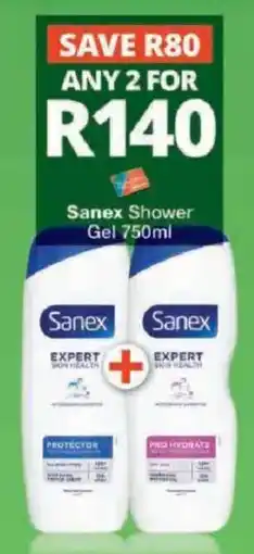 Checkers Hyper Sanex Shower Gel offer