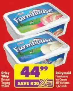 Shoprite Farmhouse Ice Cream offer