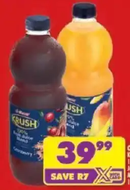 Shoprite Krush Fruit Juice Blend offer