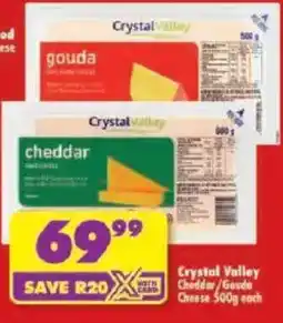 Shoprite Crystal Valley Cheddar/Gouda Cheese offer