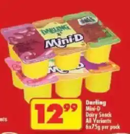 Shoprite Darling Mini-D Dairy Snack offer