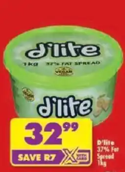 Shoprite d'lite 37% Fat Spread offer