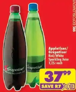 Shoprite Appletiser/Grapetiser Sparkling Juice offer