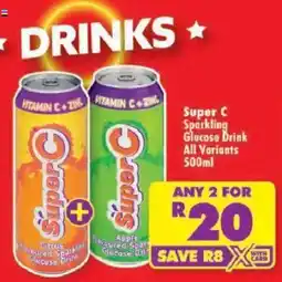 Shoprite Super C Sparkling Glucose Drink offer