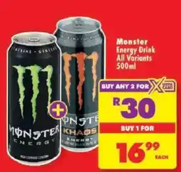Shoprite Monster Energy Drink offer