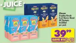 Shoprite Clover Tropika/Krush Fruit Nectar Blend offer