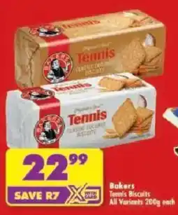 Shoprite Bakers Tennis Biscuits offer