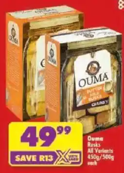 Shoprite Ouma Rusks offer
