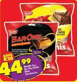 Shoprite Nestlé Tex/Bar-One/KitKat Minis Chocolate Bar offer
