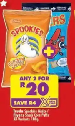 Shoprite Trudn Spookies Maize/ Flyers Snack Corn Puffs offer