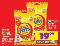 Shoprite Maynards Jelly Tots Original offer