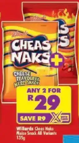 Shoprite Willards Chees Naks offer