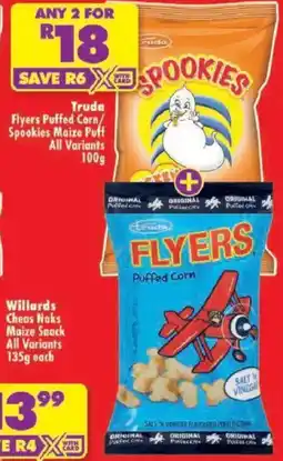 Shoprite Truda Flyers Puffed Corn / Spookies Maize Puff offer