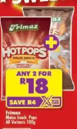 Shoprite Frimax Hotpops Maize Snack offer