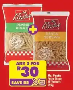 Shoprite Mr. Pasta Pasta Shapes offer