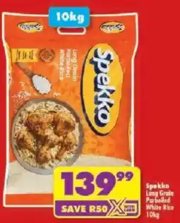 Shoprite Spekko Long Grain Parboiled White Rice offer