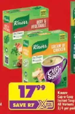 Shoprite Knorr Cup-a-Soup Instant Soup offer