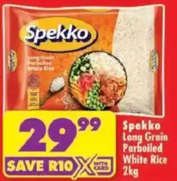 Shoprite Spekko Long Grain Parboiled White Rice offer