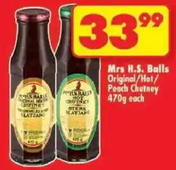 Shoprite Mrs H.S. Balls Hot Chutney offer