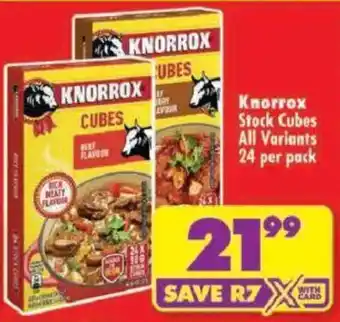 Shoprite Knorrox Stock Cubes offer