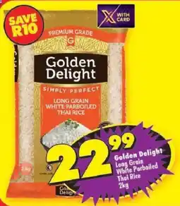 Shoprite Golden Delight Long Grain White Parboiled Thai Rice offer