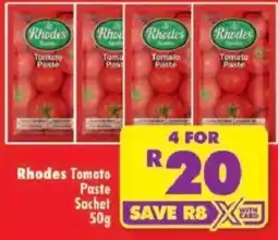 Shoprite Rhodes Tomato Paste Sachet offer