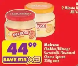 Shoprite Melrose Cheese Spread offer