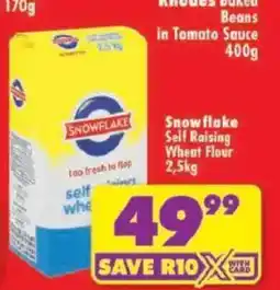 Shoprite Snowflake Self Raising Wheat Flour offer