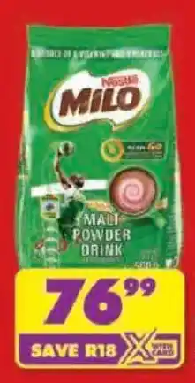 Shoprite Nestle Milo Malt Powder Drink offer