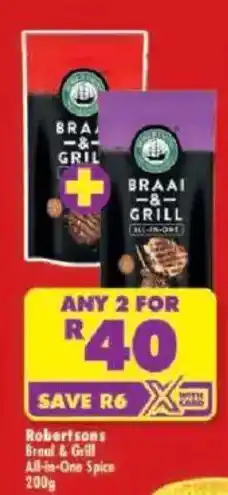 Shoprite Robertsons Braai & Grill All-in-One Spice offer