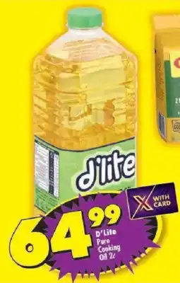 Shoprite D'Lite Pure Cooking Oil offer