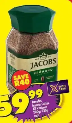 Shoprite Jacobs Instant Coffee offer