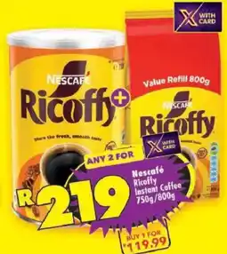 Shoprite Nescafe Ricoffy Instant Coffee offer
