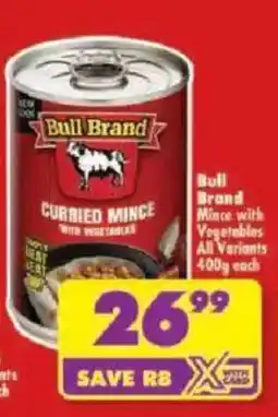 Shoprite Bull Brand Curried Mince with Vegetables offer