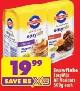 Shoprite Snowflake EasyMix offer