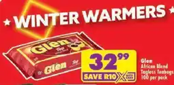 Shoprite Glen African Blend Tagless Teabags offer