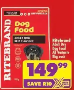Shoprite Ritebrand Dog Food Adult Dog Beef Flavour offer