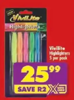Shoprite Vivilite Highlighters offer
