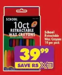 Shoprite School Retractable Wax Crayons offer