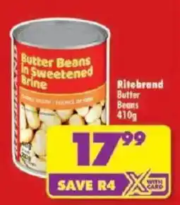 Shoprite Ritebrand Butter Beans offer