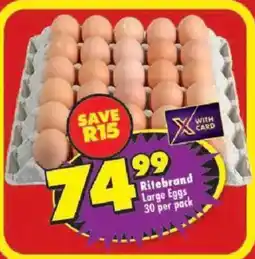 Shoprite Ritebrand Large Eggs offer