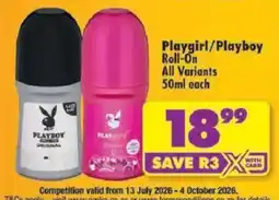Shoprite Playgirl/Playboy Roll-On offer