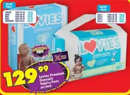 Shoprite Lovies Premium Disposable Nappies/Pants offer